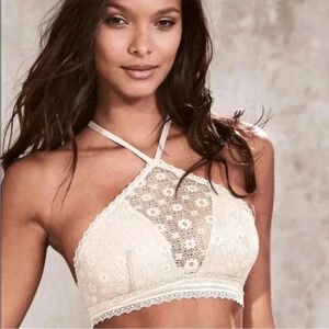 Victoria’s Secret Free Deep V Lace Back Lightly Lined Soft Lace Bralette